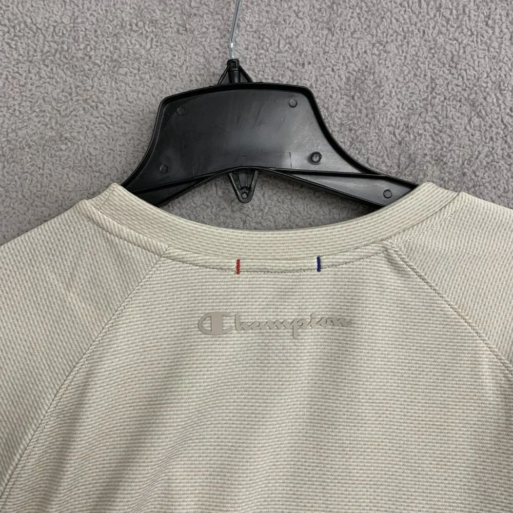 Champion Men's XL Beige Short Sleeve Crewneck T-Shirt Lightweight h1879 - Picture 5 of 6